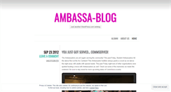 Desktop Screenshot of jmuambassador.wordpress.com