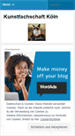 Mobile Screenshot of kunstfachschaftkoeln.wordpress.com