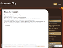 Tablet Screenshot of jpqueen.wordpress.com