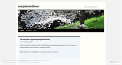 Desktop Screenshot of marjolemettinen.wordpress.com