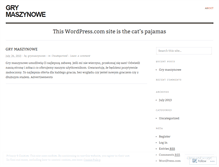 Tablet Screenshot of grymaszynowe.wordpress.com