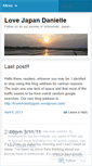 Mobile Screenshot of lovejapandanielle.wordpress.com