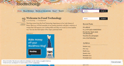 Desktop Screenshot of foodtecholqp.wordpress.com