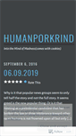 Mobile Screenshot of humanporkrind.wordpress.com