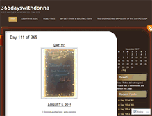 Tablet Screenshot of 365dayswithdonna.wordpress.com