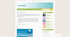 Desktop Screenshot of mamadada.wordpress.com