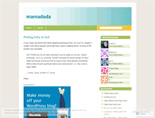 Tablet Screenshot of mamadada.wordpress.com