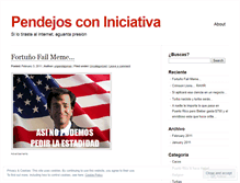 Tablet Screenshot of pendejosconiniciativa.wordpress.com