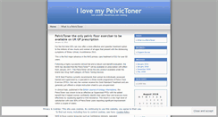 Desktop Screenshot of pelvictoner.wordpress.com