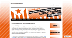 Desktop Screenshot of concertsolidari.wordpress.com