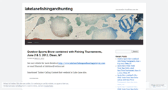 Desktop Screenshot of lakelanefishingandhunting.wordpress.com