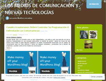 Tablet Screenshot of losmediosdecomunicacionynuevastecnologias.wordpress.com
