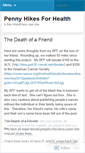 Mobile Screenshot of pennyhikesforhealth.wordpress.com