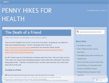 Tablet Screenshot of pennyhikesforhealth.wordpress.com