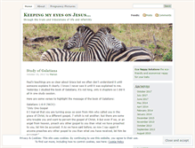 Tablet Screenshot of keepingmyeyesonjesus.wordpress.com