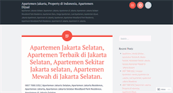 Desktop Screenshot of agentapartemenjakarta.wordpress.com