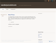 Tablet Screenshot of heinovanderjuice.wordpress.com