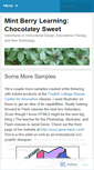 Mobile Screenshot of mintberrylearning.wordpress.com