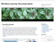 Tablet Screenshot of mintberrylearning.wordpress.com