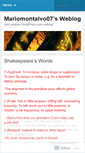 Mobile Screenshot of mariomontalvo07.wordpress.com