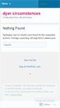 Mobile Screenshot of dyercircumstances.wordpress.com