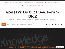 Tablet Screenshot of goilala.wordpress.com