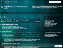 Tablet Screenshot of ingysociedad2011.wordpress.com