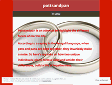 Tablet Screenshot of pottsandpan.wordpress.com