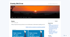 Desktop Screenshot of crankyoldcrow.wordpress.com