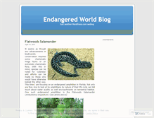 Tablet Screenshot of endangeredworld.wordpress.com