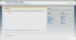 Desktop Screenshot of 1gloryblog.wordpress.com