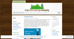 Desktop Screenshot of mycampingsupply.wordpress.com