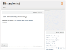 Tablet Screenshot of dimarzionist.wordpress.com