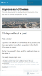 Mobile Screenshot of myrosesandthorns.wordpress.com