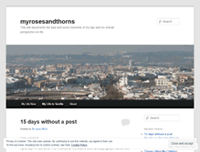 Tablet Screenshot of myrosesandthorns.wordpress.com