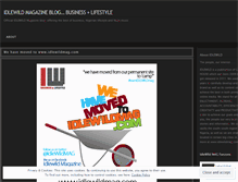 Tablet Screenshot of idlewildmag.wordpress.com