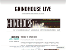 Tablet Screenshot of grindhouselive.wordpress.com