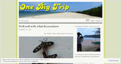 Desktop Screenshot of myonebigtrip.wordpress.com