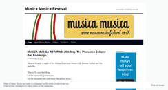 Desktop Screenshot of musicamusicafestival.wordpress.com