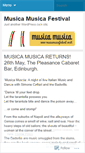 Mobile Screenshot of musicamusicafestival.wordpress.com