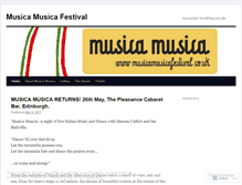 Tablet Screenshot of musicamusicafestival.wordpress.com