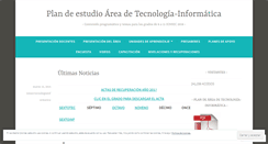 Desktop Screenshot of iensectecnologiainformatica.wordpress.com
