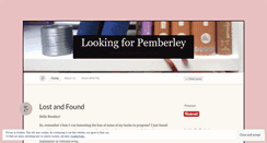 Desktop Screenshot of lookingforpemberley.wordpress.com