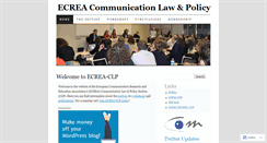 Desktop Screenshot of commlawpolicy.wordpress.com