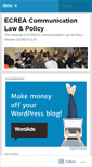 Mobile Screenshot of commlawpolicy.wordpress.com