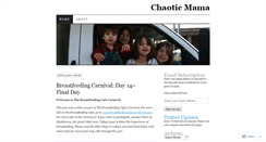 Desktop Screenshot of chaoticmama.wordpress.com