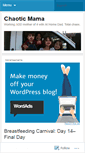 Mobile Screenshot of chaoticmama.wordpress.com