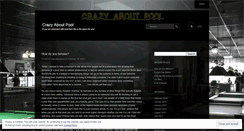 Desktop Screenshot of crazyaboutpool.wordpress.com