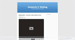 Desktop Screenshot of gotamics.wordpress.com