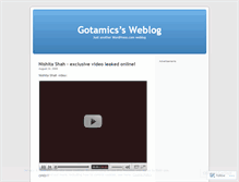 Tablet Screenshot of gotamics.wordpress.com
